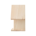 Casa de pájaros de madera para pintar con acuarelas y pincel Birdhouse color marrón quinta vista