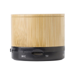 Altavoz Bluetooth de madera para publicidad de estilo clásico color negro quinta vista