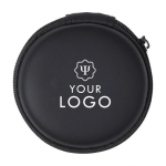 Auriculares para regalo con cable en estuche de cremallera Zipper Case color negro cuarta vista