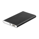 Batería externa personalizada en aluminio de 4.000 mAh color negro segunda vista