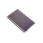 Batería externa personalizada en aluminio de 4.000 mAh color titanio quinta vista