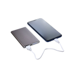 Batería externa personalizada en aluminio de 4.000 mAh color titanio sexta vista