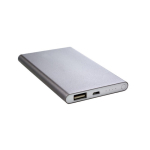 Batería externa personalizada en aluminio de 4.000 mAh color titanio séptima vista