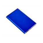 Batería externa personalizada en aluminio de 4.000 mAh color azul real tercera vista