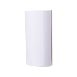 Portalápices de bambú con reloj multifuncional con logotipo de empresa color madera tercera vista