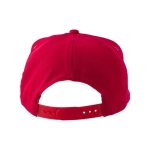 Gorra bordada con logotipo y con cierre de hebilla RPET Basic color rojo primera vista