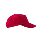 Gorra bordada con logotipo y con cierre de hebilla RPET Basic color rojo segunda vista