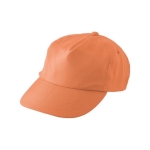 Gorra bordada con logotipo y con cierre de hebilla RPET Basic color naranja primera vista