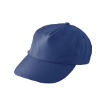 Gorra bordada con logotipo y con cierre de hebilla RPET Basic color azul marino primera vista