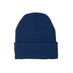 Gorro de invierno con logotipo y luz blanca COB de 3 intensidades color azul marino primera vista