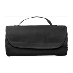 Mantas polares plegables con asa para publicidad de 165 g/m2 Peak color negro primera vista