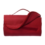 Mantas polares plegables con asa para publicidad de 165 g/m2 Peak color rojo primera vista