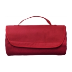 Mantas polares plegables con asa para publicidad de 165 g/m2 Peak color rojo segunda vista