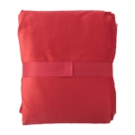 Manta personalizada con tacto de piel de borrego 190 g/m2 Soft Touch color rojo tercera vista