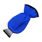 Guante raspador de hielo personalizado con guante acolchado Adjust color azul real primera vista