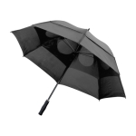 Paraguas manual antitormenta de 8 paneles con puño de goma Ø129 Storm color gris primera vista