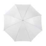 Paraguas manual de 8 paneles con mango de madera Ø132 Button color blanco primera vista