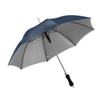 Moderno paraguas corporativo con interior plateado Ø102 Monsoon Plus color azul tercera vista