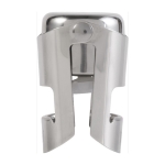 Tapón de acero inoxidable con silicona personalizado para botella Inox color plateado cuarta vista