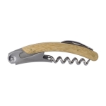 Abrebotellas con tres funciones Sacacorchos Bambú Multifunction color madera segunda vista