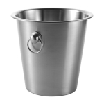 Cubitera de acero con argollas en forma de cubo 4,5L Inox Handle color plateado primera vista