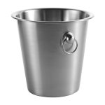 Cubitera de acero con argollas en forma de cubo 4,5L Inox Handle color plateado segunda vista