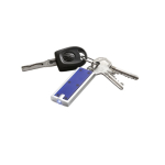 Llavero promocional de plástico de colores con linterna LED Light color azul marino tercera vista