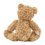 Osito de peluche de poliéster suave con sudadera y ojos bordados color azul claro segunda vista