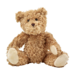 Osito de peluche de poliéster suave con sudadera y ojos bordados color azul claro sexta vista