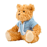 Osito de peluche de poliéster suave con sudadera y ojos bordados primera vista