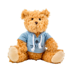 Osito de peluche de poliéster suave con sudadera y ojos bordados segunda vista