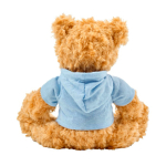Osito de peluche de poliéster suave con sudadera y ojos bordados cuarta vista