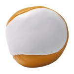 Pelota de malabarista antiestrés personalizada con logo Juggler color naranja cuarta vista