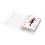 Baraja francesa de 54 cartas en caja de presentación para regalar Joker color transparente duodécima vista