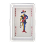 Baraja francesa de 54 cartas en caja de presentación para regalar Joker color transparente sexta vista