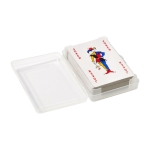 Baraja francesa de 54 cartas en caja de presentación para regalar Joker color transparente novena vista