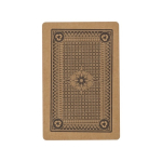 Baraja de cartas de papel reciclado personalizada para publicidad Recycled color marrón segunda vista