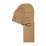 Baraja de cartas de papel reciclado personalizada para publicidad Recycled color marrón séptima vista