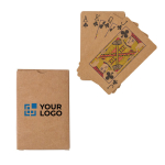 Baraja de cartas de papel reciclado personalizada para publicidad Recycled vista de impresión