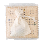 Juego de viaje de madera en bolsa de algodón para regalar Smart color madera cuarta vista