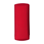 Colorido estuche personalizado de plástico con 5 tiritas incluidas color rojo primera vista