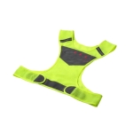 Chalecos reflectantes de red con tres luces de color amarillo color amarillo fluorescente sexta vista