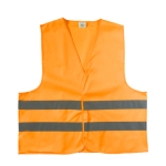 Chaleco de poliéster de alta visibilidad amarillo o naranja talla XXL color naranja fluorescente