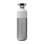 Botella personalizada versátil de aluminio 800ml Dopper Steel color plateado primera vista