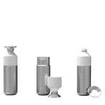 Botella personalizada versátil de aluminio 800ml Dopper Steel color plateado segunda vista