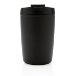 Vaso térmico fabricado en plástico reciclado 300ml Nomad Recycled color negro cuarta vista
