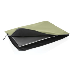 Elegante funda minimalista para PC de poliéster reciclado 15.6 Impact color verde militar tercera vista