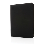 Sofisticado portafolios de lujo con cremallera A4 Tech Zipper color negro sexta vista