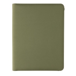 Sofisticado portafolios de lujo con cremallera A4 Tech Zipper color verde militar segunda vista