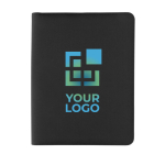 Sofisticado portafolios de lujo con cremallera A4 Tech Zipper vista de impresión